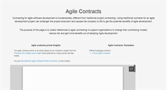 Desktop Screenshot of agilecontracts.com