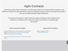 Tablet Screenshot of agilecontracts.org